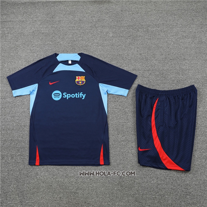 Chandal del Barcelona 2022-2023 Manga Corta Azul - Pantalon Corto